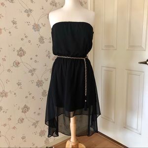 NWOT Oboe High-Low Sleeveless Dress w/Chain Belt
